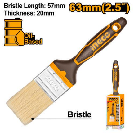 INGCO 1”/1.5”/2.5”/3” Inch Paint Brush for Smooth Paint Application on Various Surfaces | IHT - BUILDMATE