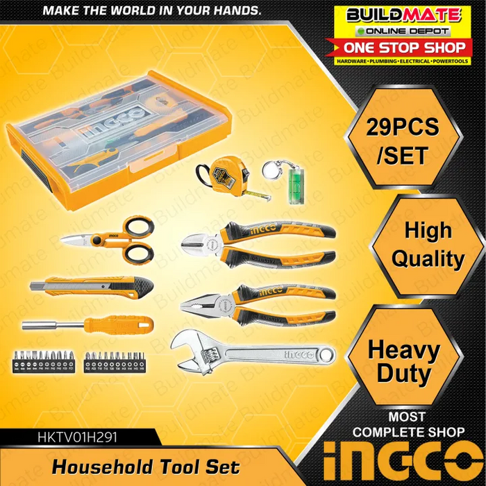 Inco Set INGCO 29PCS Household Tools Set HKTV01H291 •BUILDMATE• IHT — Buildmate