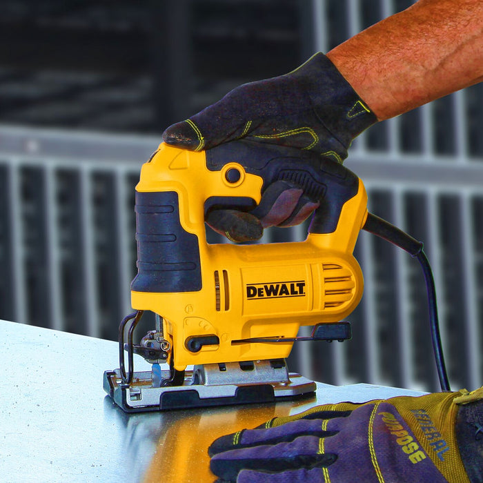 BUILDMATE x DEWALT 650W Portable Jigsaw | 500–3200 SPM, 20mm Stroke, 45° Bevel, 85mm Wood Cut DWE349-B1
