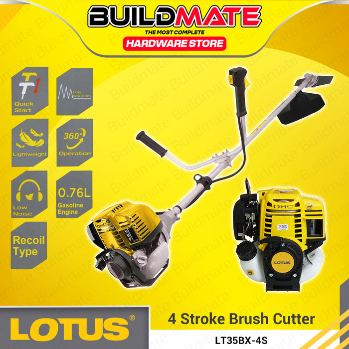 [2 BOX] BUILDMATE Lotus Brush Cutter Grass 2 Stroke | 4 Stroke Grass Cutter / Trimmer Lawn Mower Weeder Gardening LT40BX/2S | LT35BX/4S - LPT
