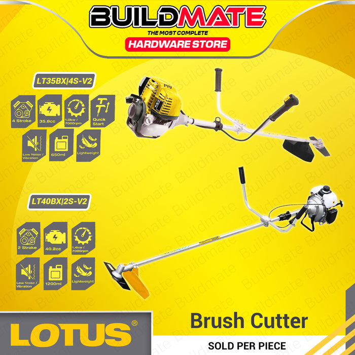 [2 BOX] BUILDMATE Lotus Brush Cutter Grass 2 Stroke | 4 Stroke Grass Cutter / Trimmer Lawn Mower Weeder Gardening LT40BX/2S | LT35BX/4S - LPT
