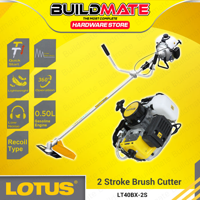 [2 BOX] BUILDMATE Lotus Brush Cutter Grass 2 Stroke | 4 Stroke Grass Cutter / Trimmer Lawn Mower Weeder Gardening LT40BX/2S | LT35BX/4S - LPT