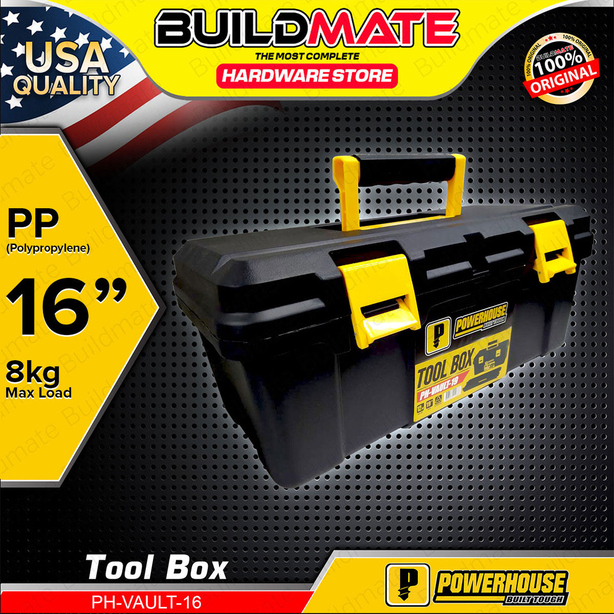 BUILDMATE Powerhouse Tool Box 16