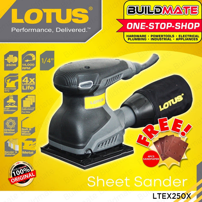 [COMBO B] BUILDMATE Lotus Impact Drill 750W HD750X with Circular Saw 1500W LTCS1500X & Palm Orbital Sander 250W LTEX250X - LPT