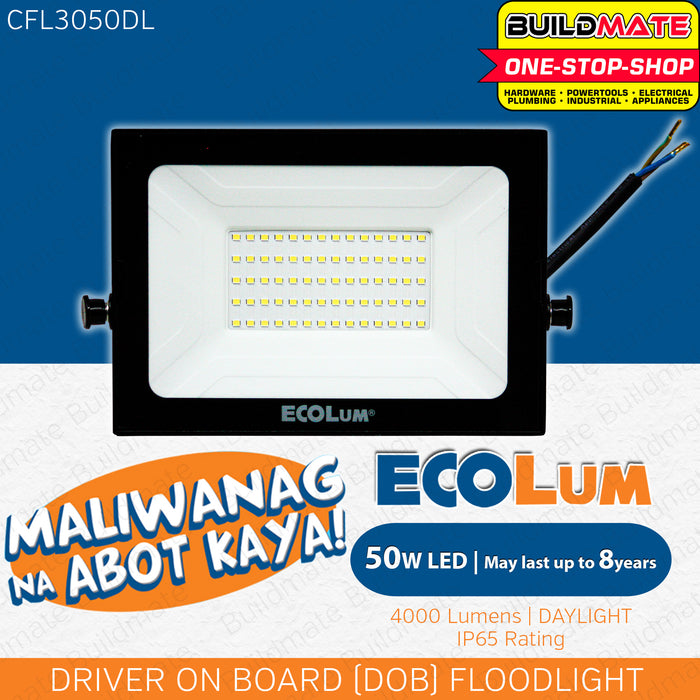 BUILDMATE Ecolum LED Driver On Board Floodlight (DOB) 20W / 30W / 50W Outdoor Security Solar Street LED Light SOLD PER PIECE