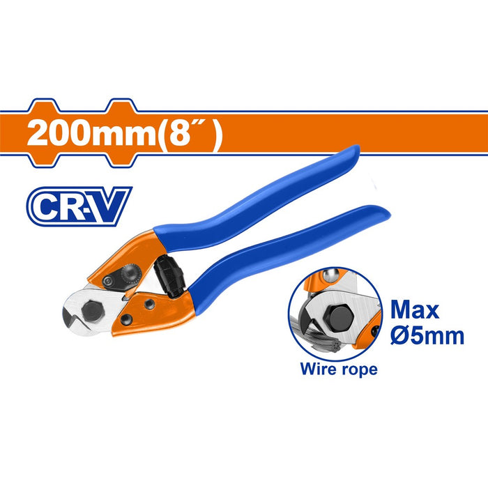 Buildmate x WADFOW 8" Wire Rope Cutter Cr-V Heavy Duty Cable Cutter WBC6008 WHT