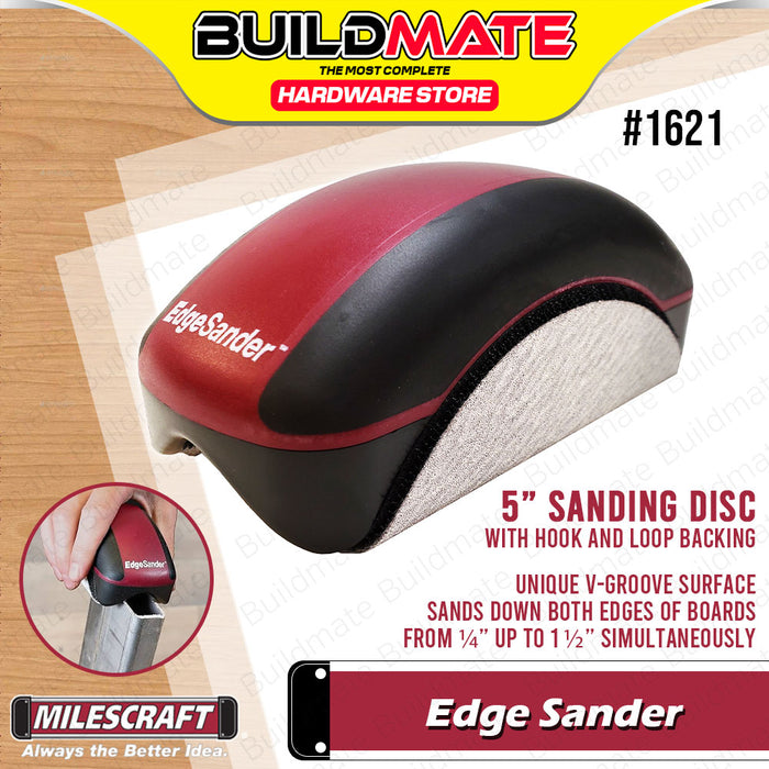 BUILDMATE Milescraft Edge Sander Surface Finishing Sand Down Two Rough Edges for Finishing Off Veneer / Laminate #1621