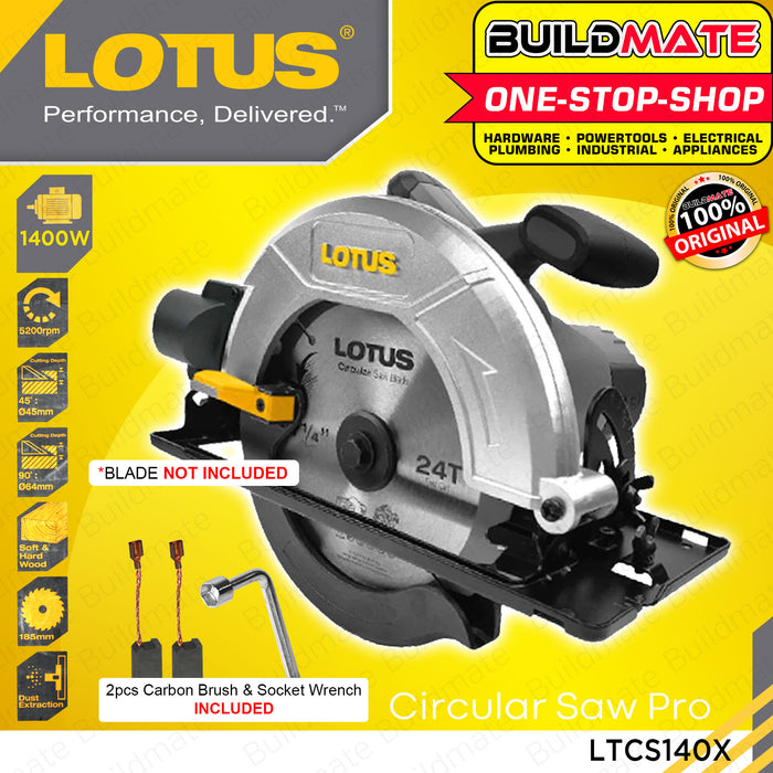 BUILDMATE Lotus Circular Saw PRO 1400W Electric Wood Cutting Heavy Duty Power Saws Tools LTCS140X | 100% ORIGINAL / AUTHENTIC • LPT