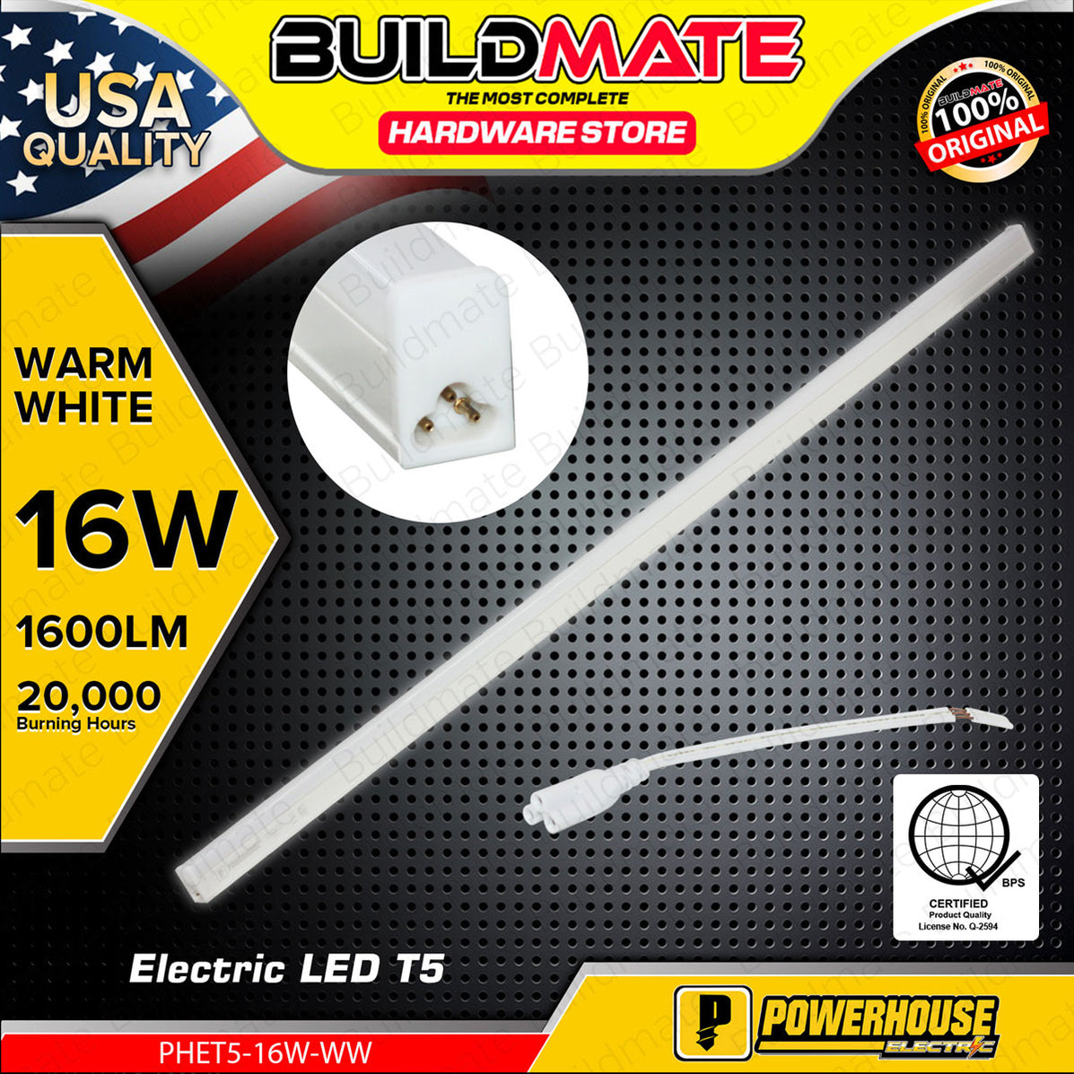 BUILDMATE Powerhouse / Lighthouse Electric LED T5 Batten 16W Daylight ...