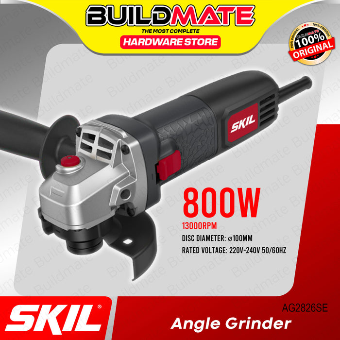 [SUPER SALE] BUILDMATE Skil 4" Angle Grinder 800W Side Switch with Handle AG2826SE