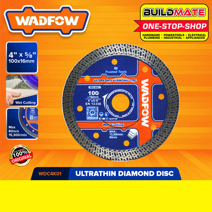 WADFOW Ultra Thin Diamond Disc 4" Inch | 7" Inch [SOLD PER PIECE] Wet Cutting Disc Cutter Blade Turbo Cutting Wheel Blade Ultra-Thin Diamond Disc Diamond Cutting Disc WDC4K01 | WDC4K04 •BUILDMATE• WHT