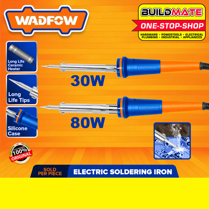 BUILDMATE Wadfow Electric Soldering Iron 40W-100W Fastening Heating Tool Straight Tip SOLD PER PIECE WEL1604 / WEL1606 / WEL1610 - WHT