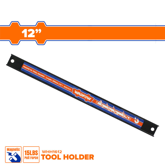 WADFOW Magnetic Tool Holder Set 8"-18" Shelf Knife Storage Strip for Hanging Wrenches Screwdrivers SOLD PER PIECE •BUILDMATE• WHT
