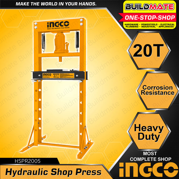 BUILDMATE Ingco Hydraulic Shop Press 12T | 20T | 30T [SOLD PER PIECE] Press Manual Hydraulic Presses Press Bearing Machine Hydraulic Car Auto Repair Tools Automotive Repair Tools • IHT