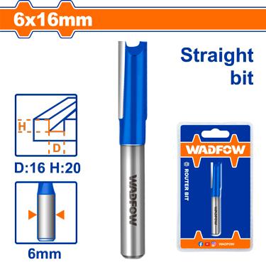WADFOW 6.35mm-25mm Router Bit / Straight Bit Wood Milling Cutter SOLD PER PIECE WHT