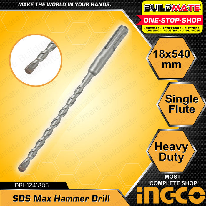 BUILDMATE Ingco SDS Max Masonry Hammer Drill Bit for Concrete Brick St ...