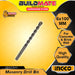 BUILDMATE Ingco Masonry Drill Bit Ø3mm - Ø10mm Masonry Twist Hole Drilling Bits for Stone, Concrete and Brick Wall - IHT
