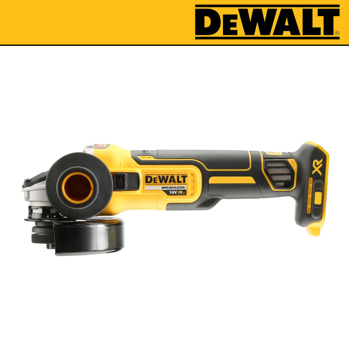 BUILDMATE x DEWALT 20V Max BL 100mm Angle Grinder | M10, 9,000 RPM, Slide Switch (Bare Tool) DCG405N-B1