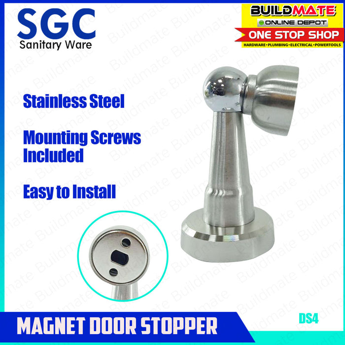 BUILDMATE SGC Magnetic Door Stopper Stainless Steel Door Holder S.G.C. DS4