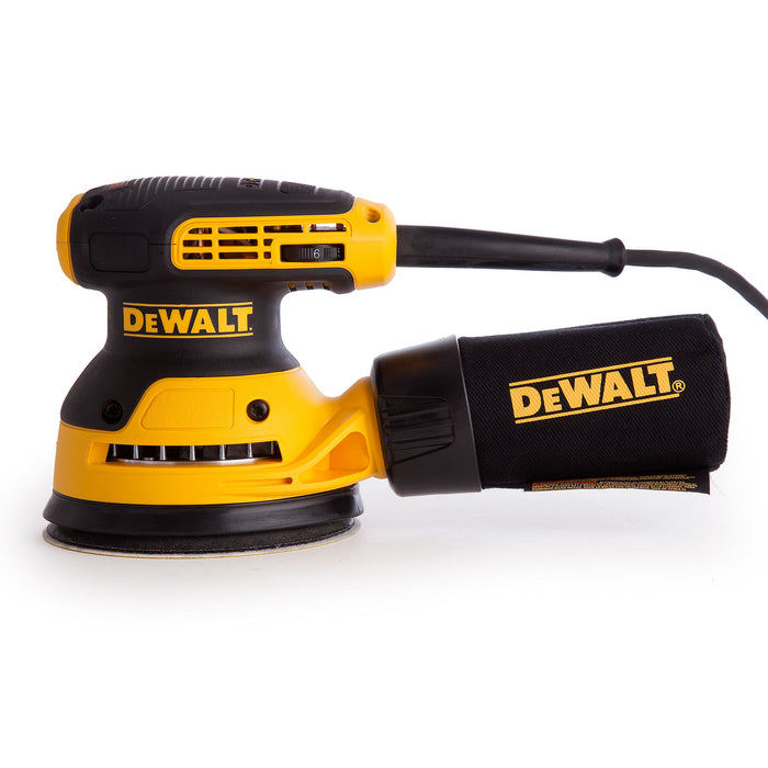Buildmate x DEWALT 280W 125mm Variable Speed Random Orbital Sander with Dust Collector DWE6423-B1