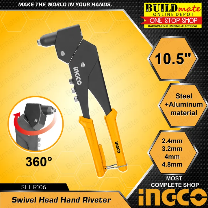INGCO 360°Swivel Head-Hand Riveter 10.5