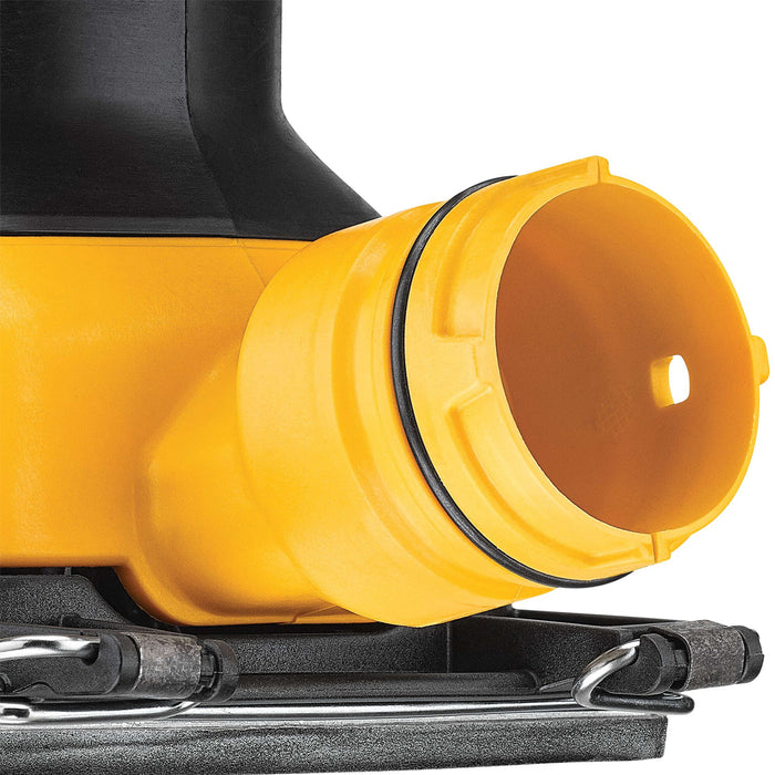 BUILDMATE x DEWALT 230W 1/4 Sheet Orbital Sander | 14,000 OPM, 1.6mm Orbit, Dust Bag DWE6411-B1