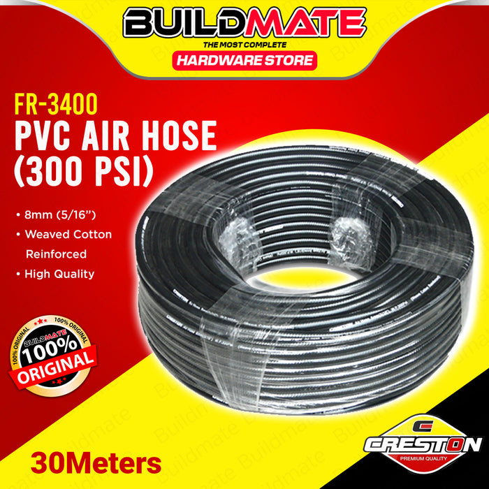 BUILDMATE PVC Air Hose 300PSI Air Line Tubing Pneumatic Duct Hose Pipe Conduit for Air Compressor FR-3400