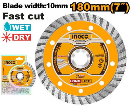 BUILDMATE Ingco 5" Inch Turbo Diamond Disc  (125MM) DMD031252 IHT - BUILDMATE