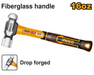 INGCO 16oz Ball Pein Hammer for General Workshop Use & Metalworking HBPH81016 IHT - BUILDMATE