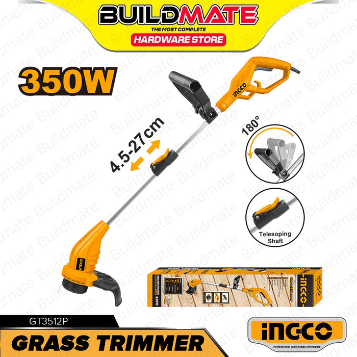 BUILDMATE Ingco Electric Grass Trimmer 350W Garden String Weed Eater Wacker / Hoyoma Cordless Brush Cutter Landscaping Gardening Tool