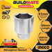 BUILDMATE Ingco 3/4-inch hexagonal socket 19mm–55mm chrome-plated hex head for nut removal, ratchet wrench and auto repair tools