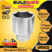 BUILDMATE Ingco 3/4-inch hexagonal socket 19mm–55mm chrome-plated hex head for nut removal, ratchet wrench and auto repair tools