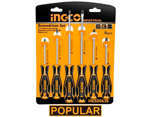 INGCO 6pcs Screwdriver Set HKSDS0628 IHT
