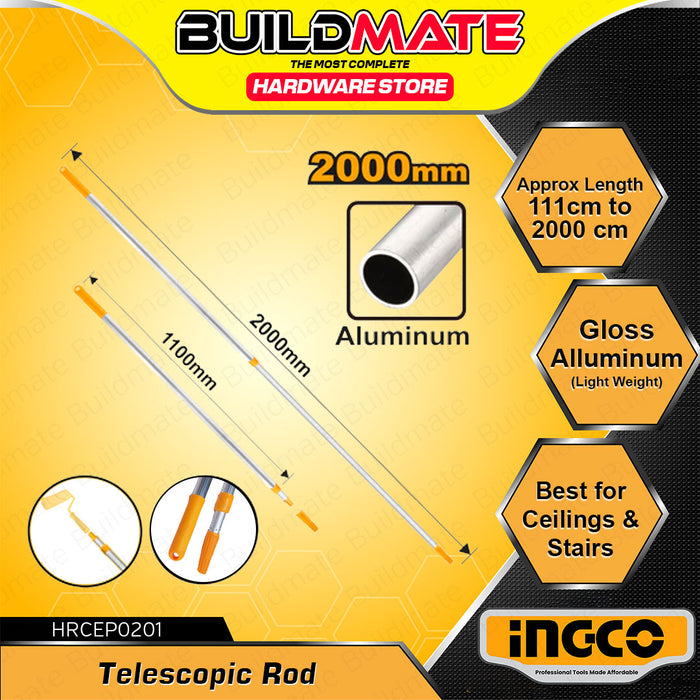 BUILDMATE Ingco Aluminum Telescopic Rod 200cm for Paint Roller HRCEP0205 / HRCEP0201 - IHT