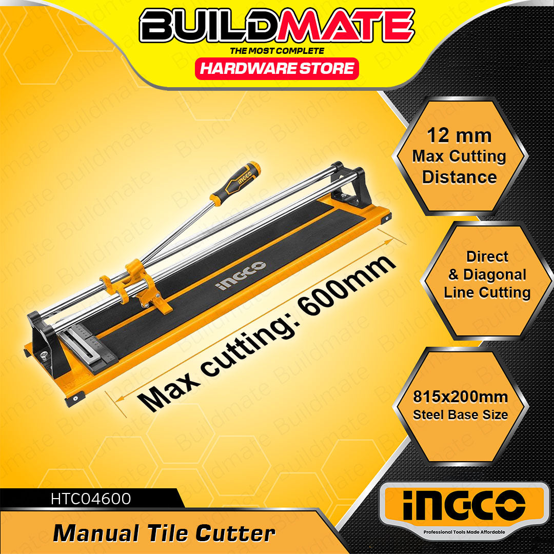 BUILDMATE Ingco Manual Tile Cutter 600mm Floor Tile Cutting Machine Ha