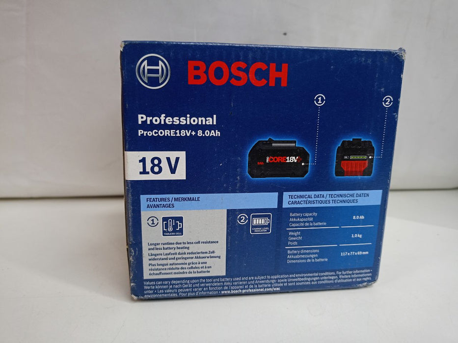 BOSCH ProCORE18V+ 8.0Ah Battery Pack 18V BATTERIES 1600A02X00