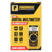 PowerHouse Digital Multimeter 2,000 Counts CAT III 600V AC/DC Voltage AC Current Auto Ranging Handheld Electric Meter for Continuity, Battery, and Diode Check PH-MM8232A-2K  PHHT
