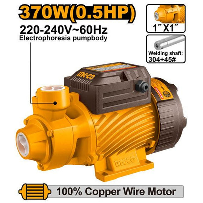 INGCO Water Pump 370W Transfer Pump For Home &amp; Farm VPM37068-5 IPT | BUILDMATE