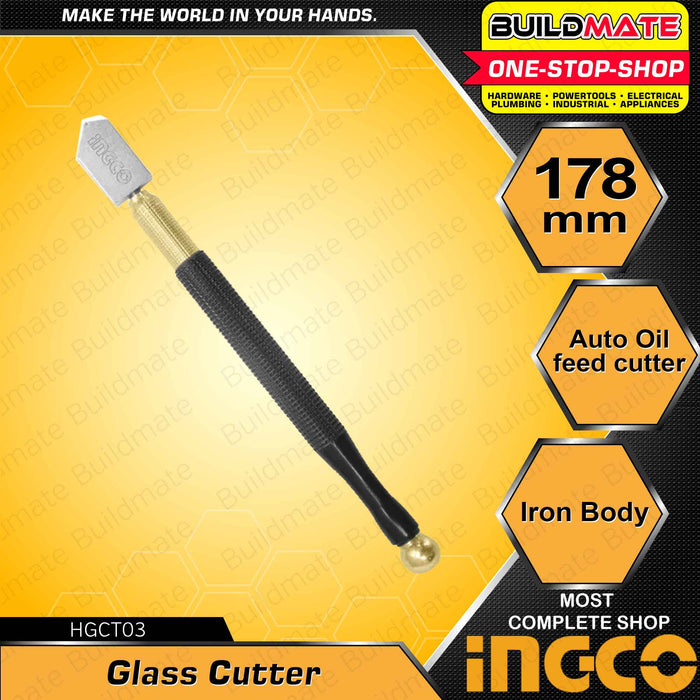 BUILDMATE Ingco Diamond Blade Glass Cutter Pencil Cutter Oil Cutting Glass Marking Pen •BUILDMATE• IHT