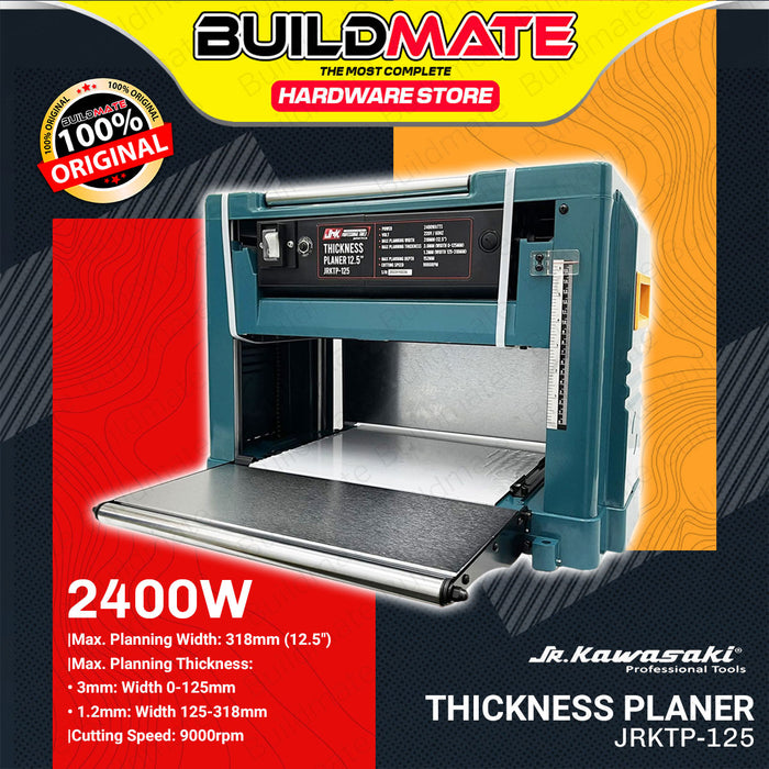 BUILDMATE Jr Kawasaki 12.5" Japan Thickness Planer 9000rpm Woodworking Wood Planing Machine For Furniture Door Cabinet JRKTP-12