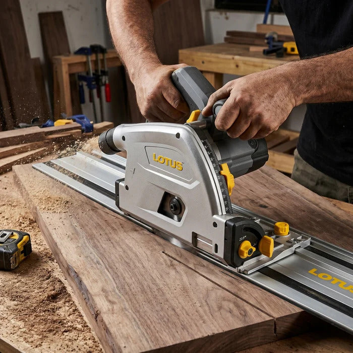 Buildmate x LOTUS 1400W Plunge Track Saw 165mm Variable Speed Circular Saw SP165X LPT