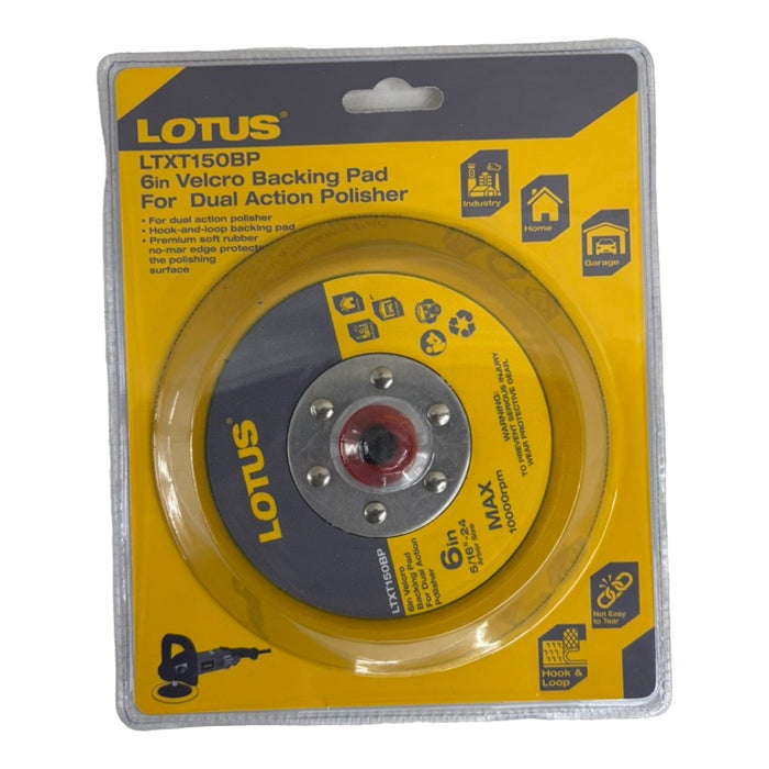 LOTUS Velcro Backing Pad 6"/7" Used for Sanders, D/A Polishers LTXT150BP & LTXT180BP | TFM - LHT