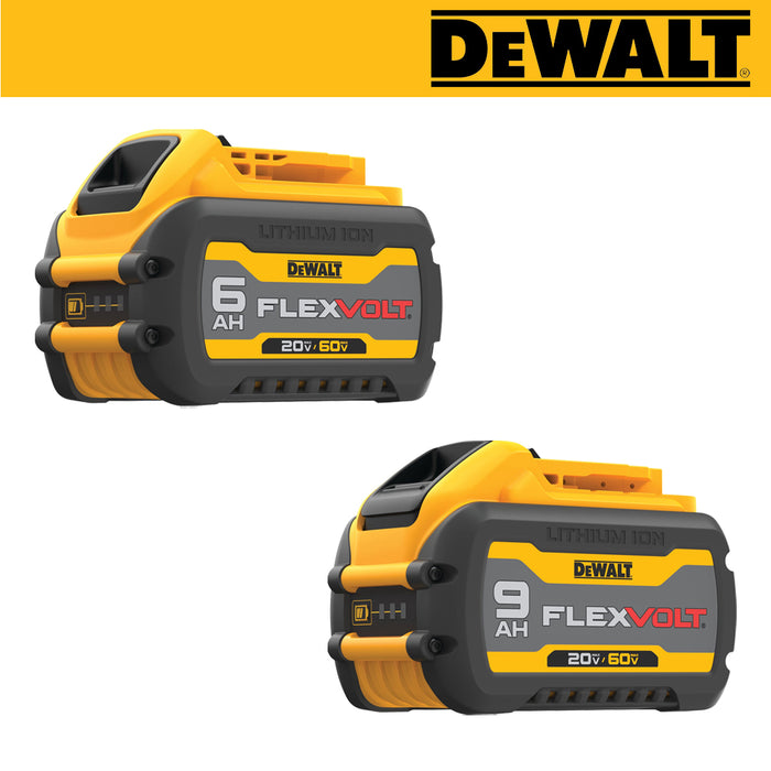 BUILDMATE x DEWALT FLEXVOLT Battery | 20V/60V Max Li-Ion 6Ah & 9Ah Packs DCB606-B1 & DCB609-B1