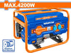 WADFOW Gasoline Generator with Electric & Recoil Start WGEAA04-5P WPT - BUILDMATE