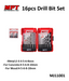 MPT 16pcs Drill Bit Set MJ11001 ACC Tool Set for Drilling • MOST PROFESSIONAL TOOLS •