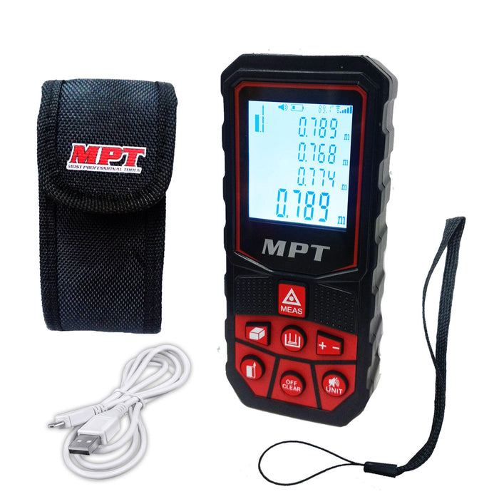 MPT 50M - 100M Laser Distance Meter PT • MOST PROFESSIONAL TOOLS •