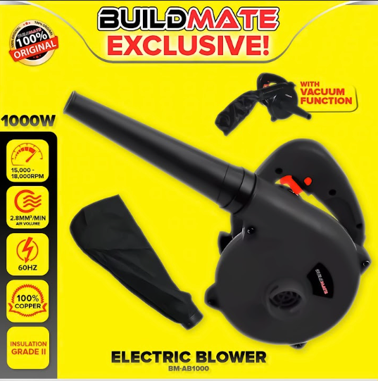 BUILDMATE 680W & 1000W Air Blower Vacuum 220V Dust Cleaner AB680 BM-AB1000