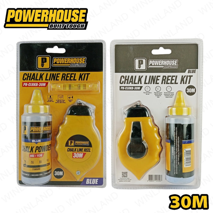 Buildmate x POWERHOUSE Chalk Line Reel Kit Blue 30 Meters PH-CLRKB-30M PHHT