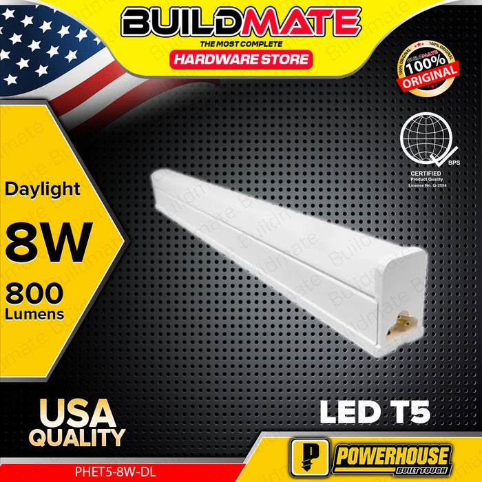 BUILDMATE Powerhouse / Lighthouse Electric LED T5 Batten 8W Daylight / Warm White Tube Light Linear Lighting LED PHET5-8W - PHE