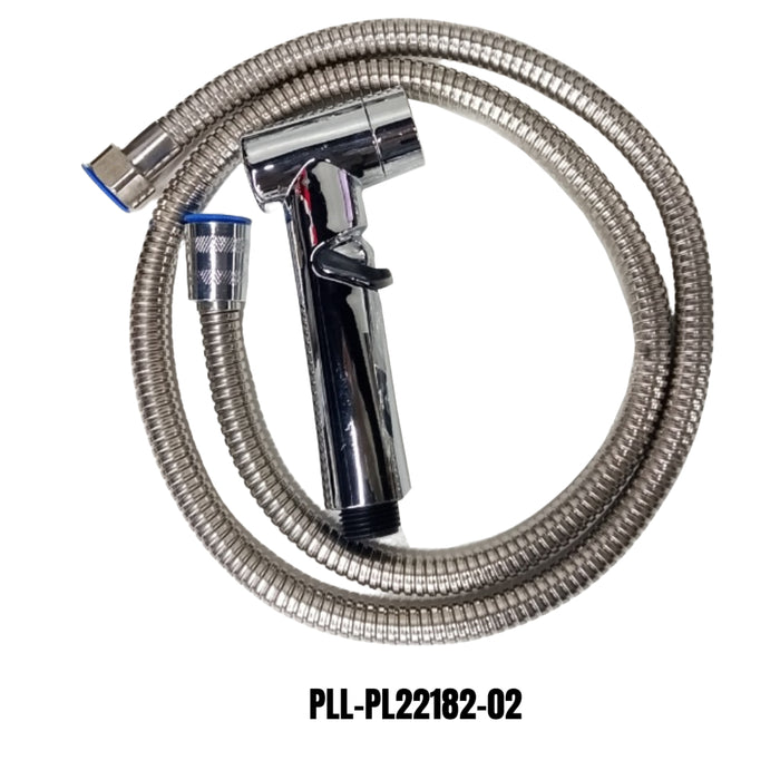 BUILDMATE x POLOLOCK by POLONET ABS & 304 Stainless Steel Bidet Spray Set – 1.2M/1.5M Hose | Handheld Toilet Spray Gun for Bathroom, Pet & Floor Cleaning
